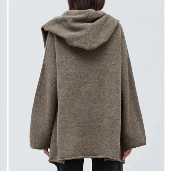 Grade & Gather Hooded Open Cardigan - Picture 2 of 3